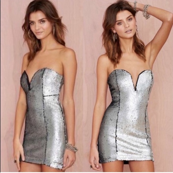 Strapless Sequin Dress - Picture 2 of 2